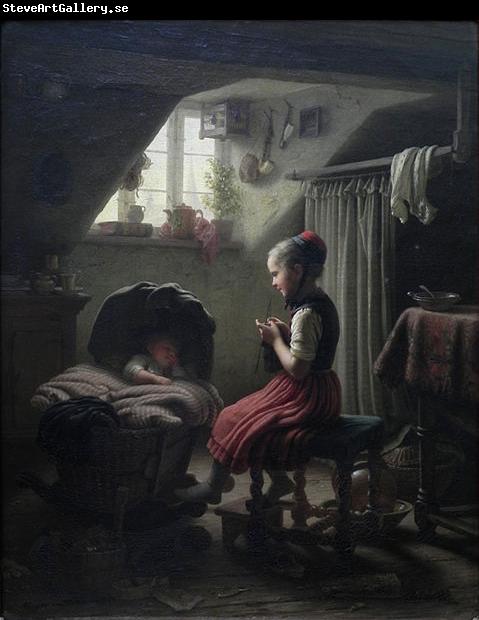 Johann Georg Meyer Little Housewife